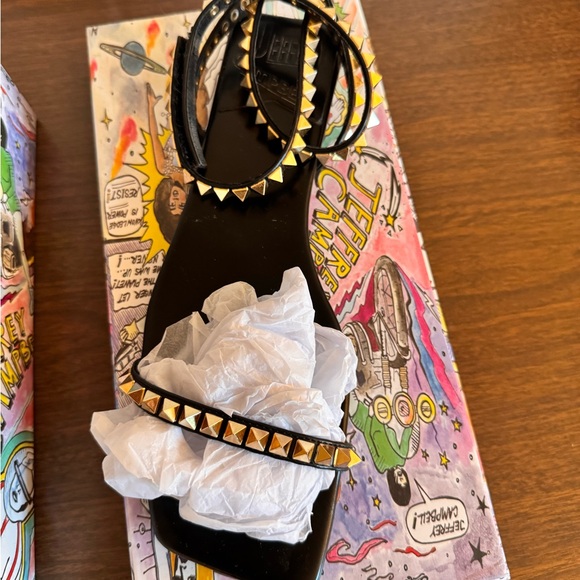 Jeffrey Campbell Black Rockstud Sandals - Picture 4 of 9